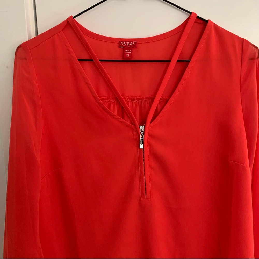 GUESS Zip Blouse - Picture 5 of 14